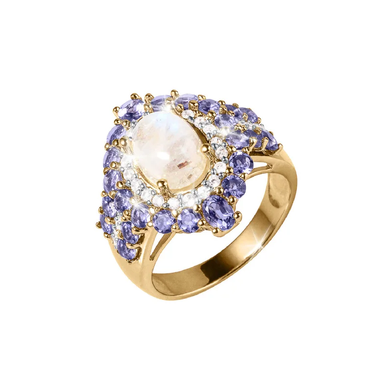 Women's Rings with Hidden Compartments for Secret KeepsakesIridescent Enchantment Ladies Ring
