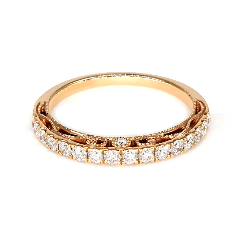 Vintage Inspired 0.50 ct. Diamond Band With Accent Milgrain