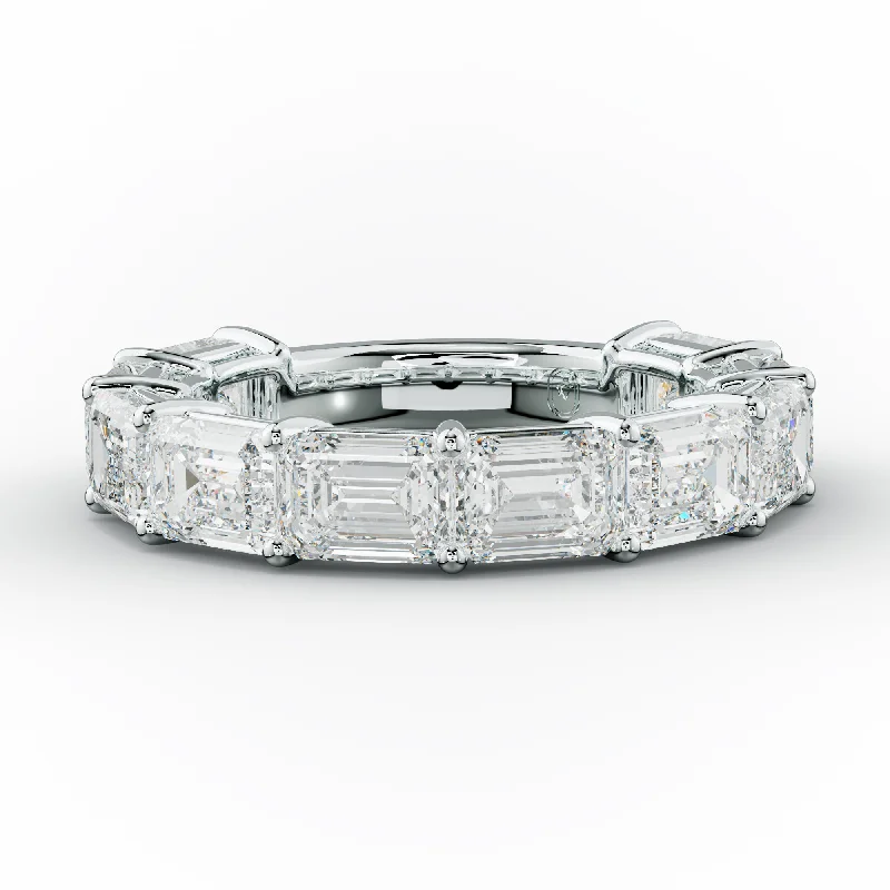 5.0 Carat East West Emerald Cut Diamond Anniversary Band