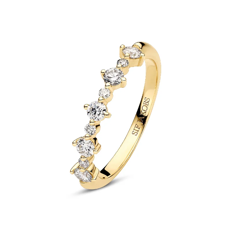 Women's 18K Gold Solitaire Diamond Ring for an Elegant Everyday LookBrina 14K Gold Ring w. Lab-Grown Diamonds