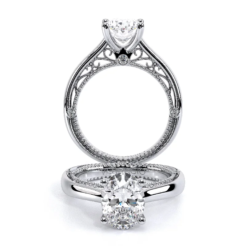 Men's Peridot Engagement Rings in 14K Gold - Filled Metal with a Micro - Pave SettingVENETIAN-5047OV