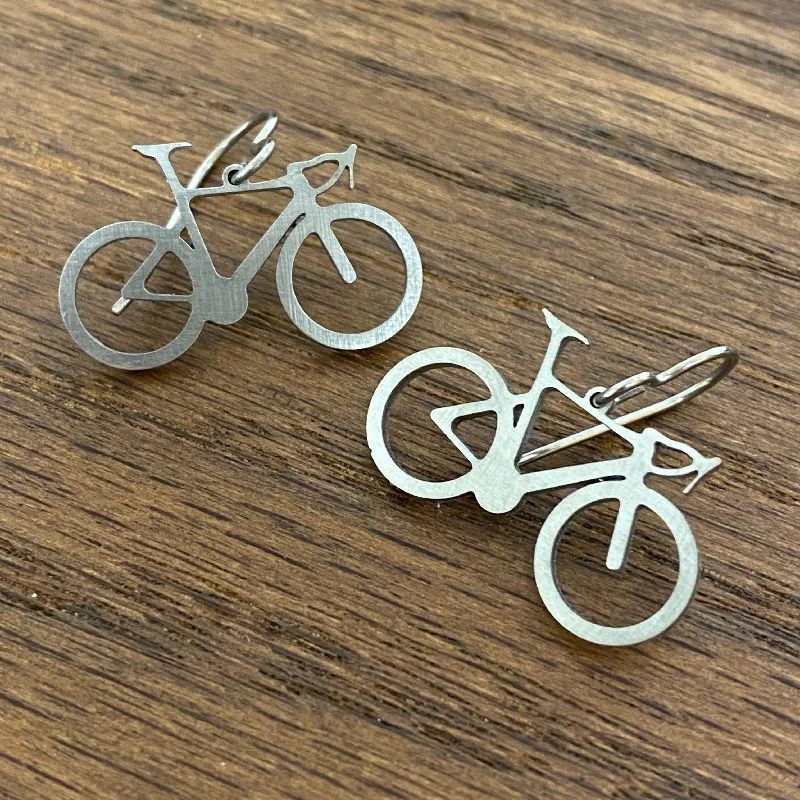 Titanium Rings with a Cross - Embossed Design for a Spiritual TouchTitanium Road Bike Earrings