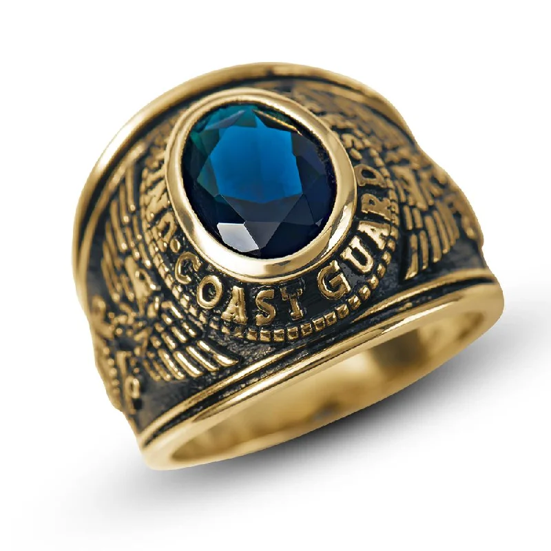Women's Rings with Hidden Compartments for Secret KeepsakesCoastguard Ring
