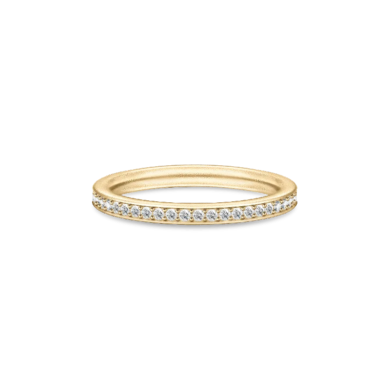 Infinity Clear Gold Plated Ring w. Zirconia