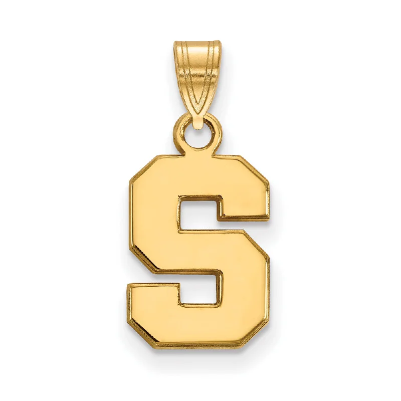 Tassel - Trimmed Amethyst Pendant Necklace for Festival - Goers10k Yellow Gold Michigan State Small Initial S Pendant
